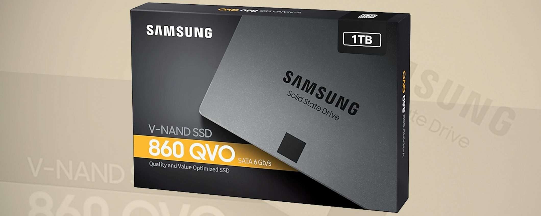 La SSD di Samsung 860 QVO da 1 TB a 99,90 euro