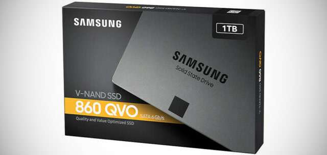 L'unità Samsung SSD da 1 TB, modello Serie 860