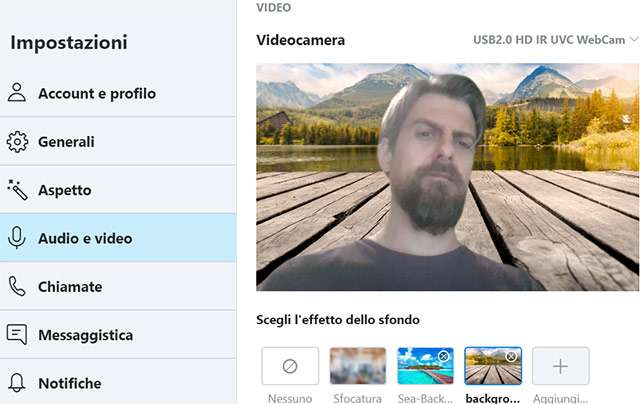 Skype: sfondo personalizzato per le videochiamate