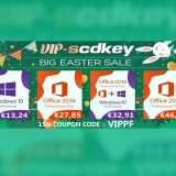 VIP-SCDKey offerte di Pasqua: Windows 10 Pro 13€, Office 2016 27€