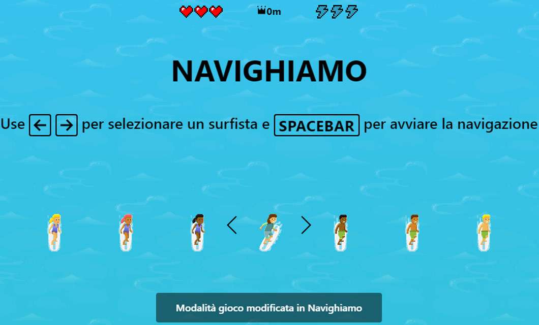 Microsoft Edge: il gioco del Surf