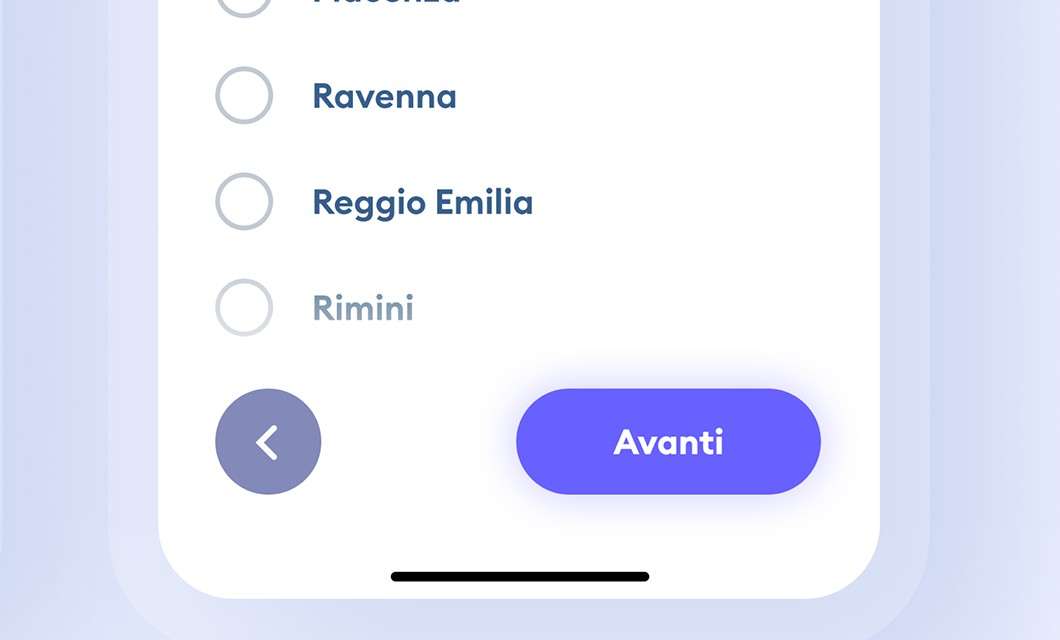 Immuni: l'interfaccia