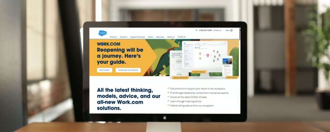 Salesforce lancia Work.com per la riapertura