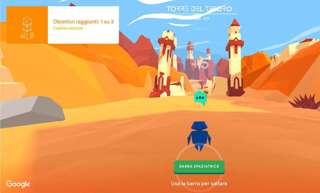 Google Interland: Torre del Tesoro