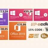 VIP-scdkey Summer Sale: Windows 10 PRO OEM €13, Office 2019 €35