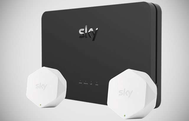 Lo Sky Hub dell'offerta Sky Wifi per la connettività
