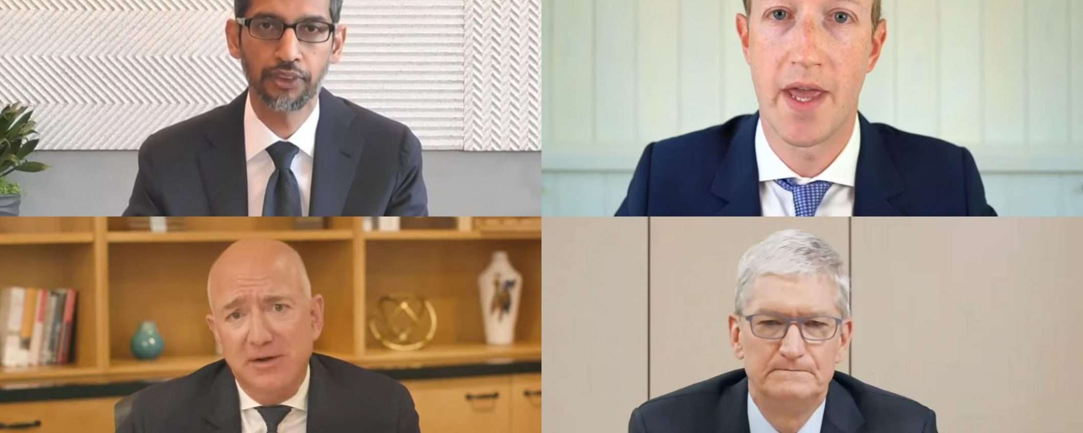 Bezos, Zuck, Pichai e Cook: cinque ore al Congresso
