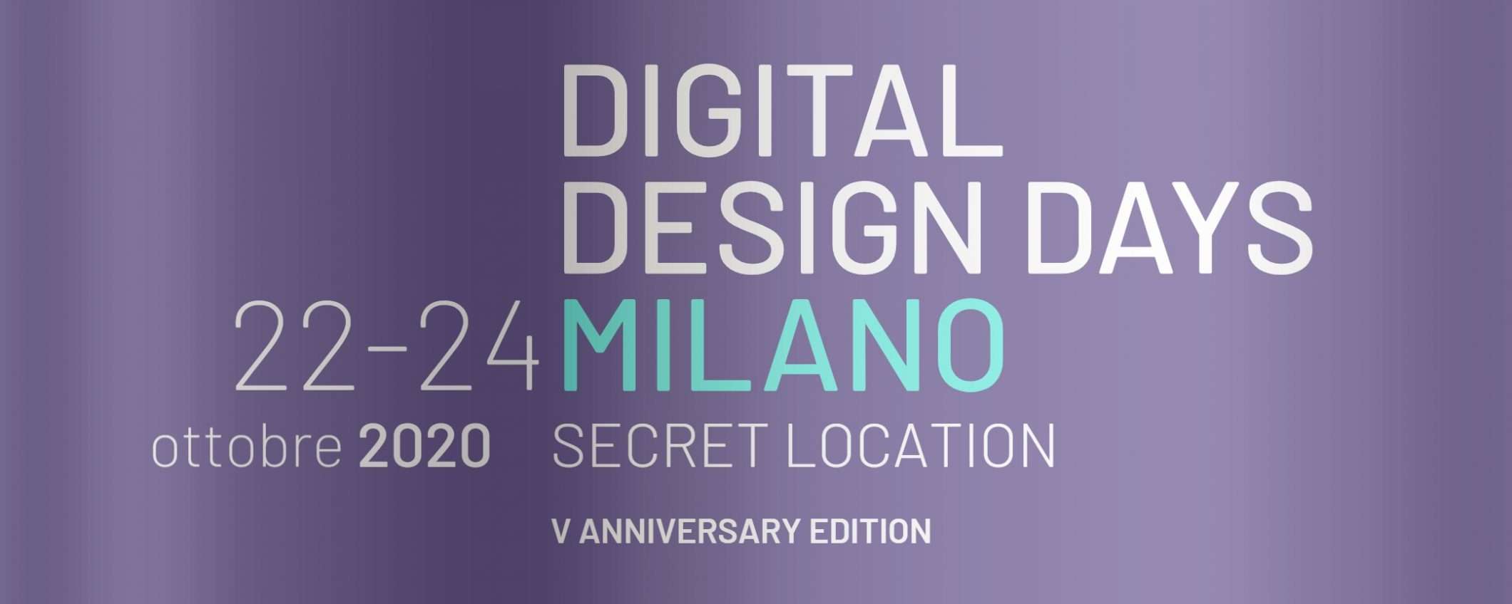 Digital Design Days, nuova edizione ad ottobre