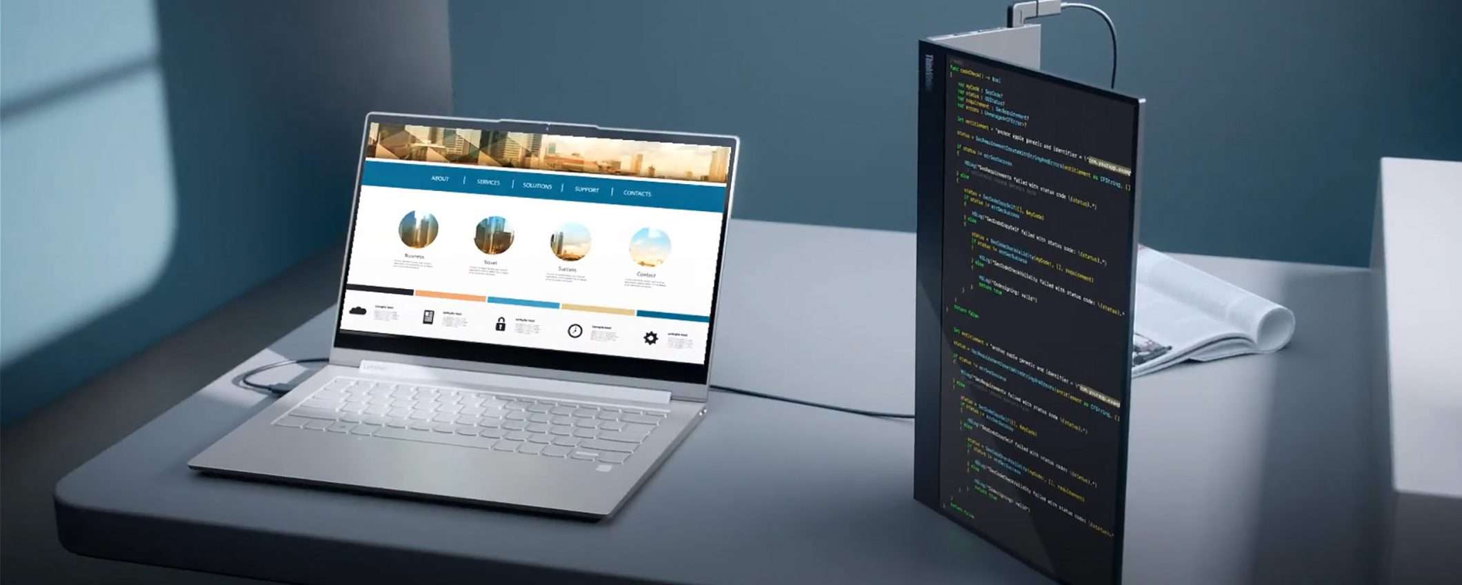Il monitor portatile Lenovo ThinkVision M14t