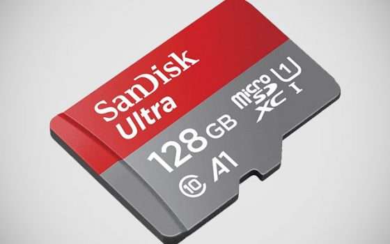 La scheda microSD di SanDisk da 128 GB in sconto su Amazon