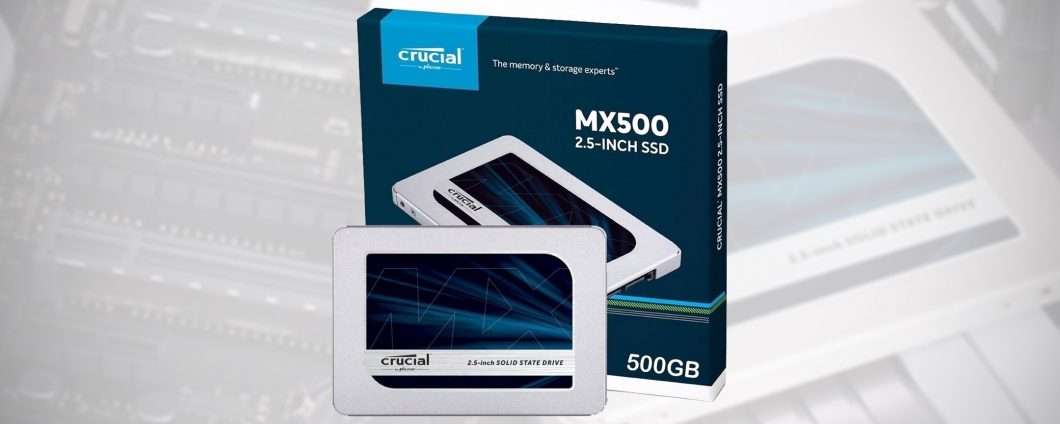 42% di sconto, l'offerta per la SSD Crucial MX500