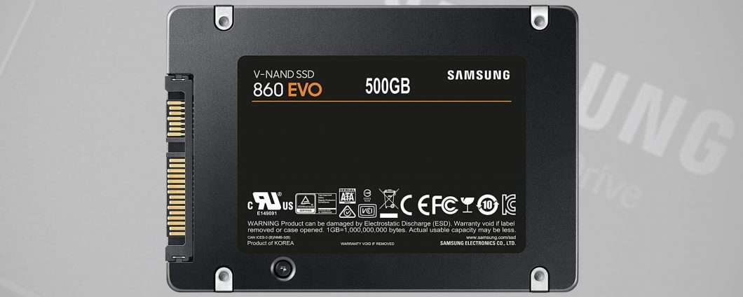 Offerta SSD: Samsung 860 EVO da 500 GB a € 44,99