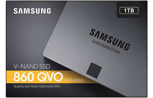 L'unità SSD di Samsung della serie 860 QVO da 1 TB