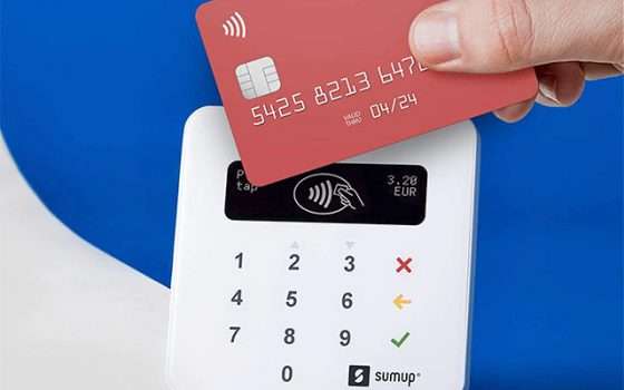 Il lettore SumUp Air per le carte di credito
