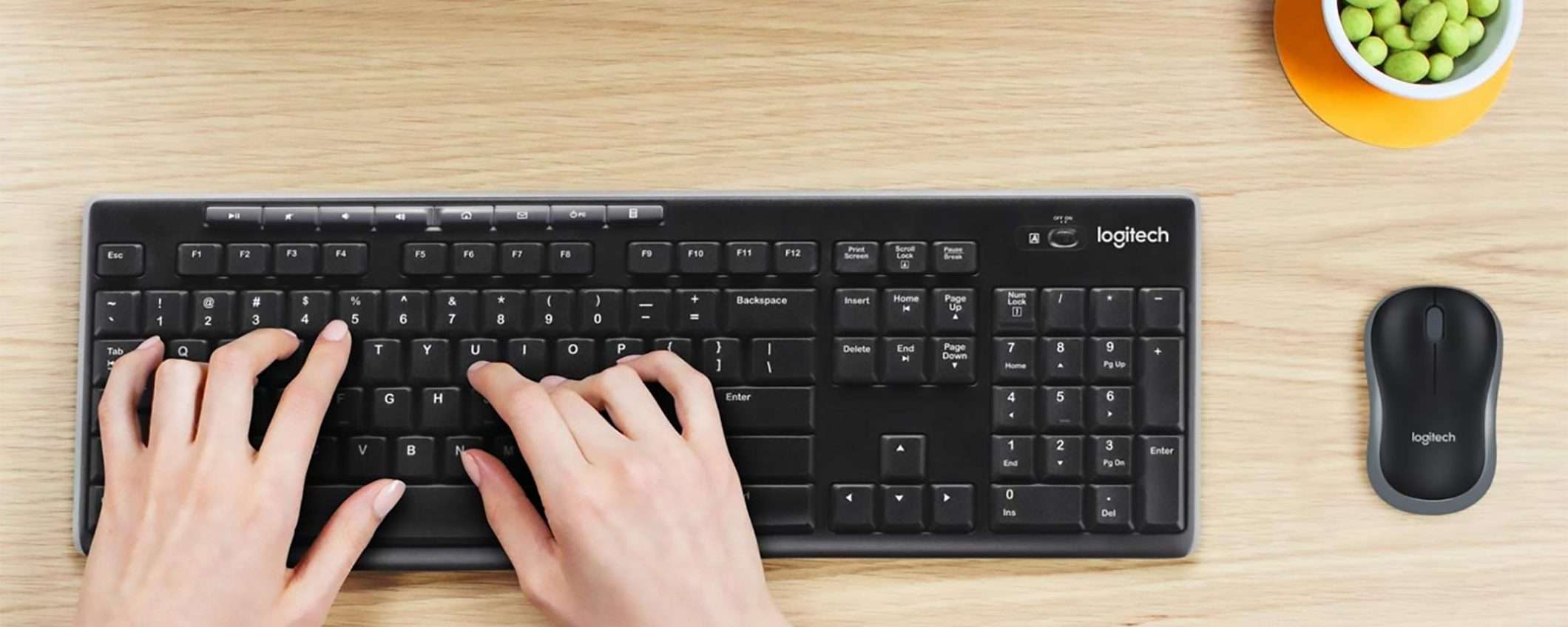 Logitech MK270: mouse e tastiera wireless a -37%