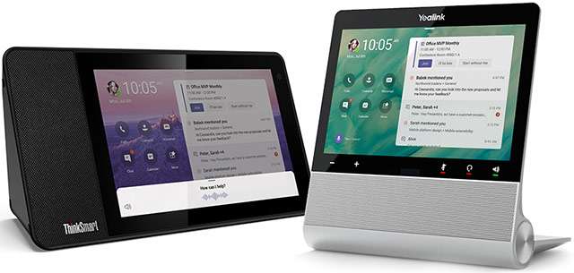 Gli smart display di Lenovo e Yealink compatibili con Microsoft Teams