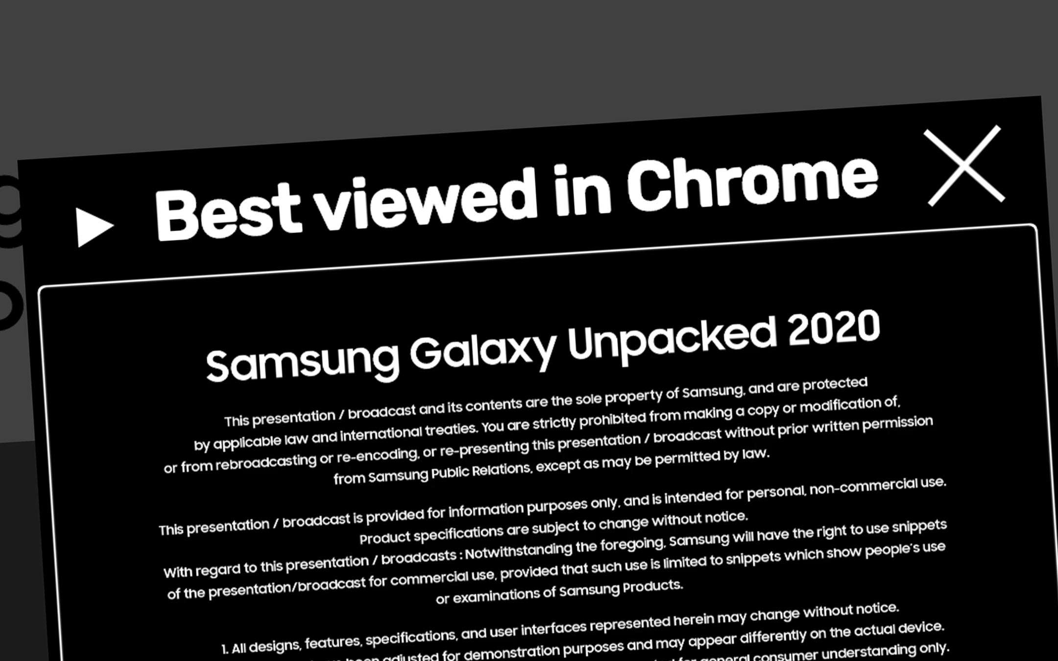 Galaxy Unpacked: better with Google Chrome