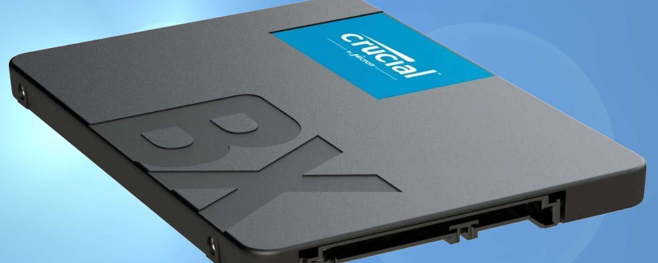 SSD Crucial BX500 da 500 GB costa meno di 30 euro su eBay