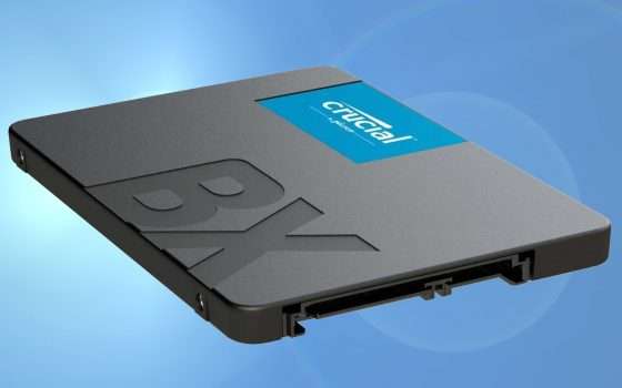 SSD Crucial BX500 da 1TB al MINIMO STORICO con il Black Friday di Amazon (-11%)
