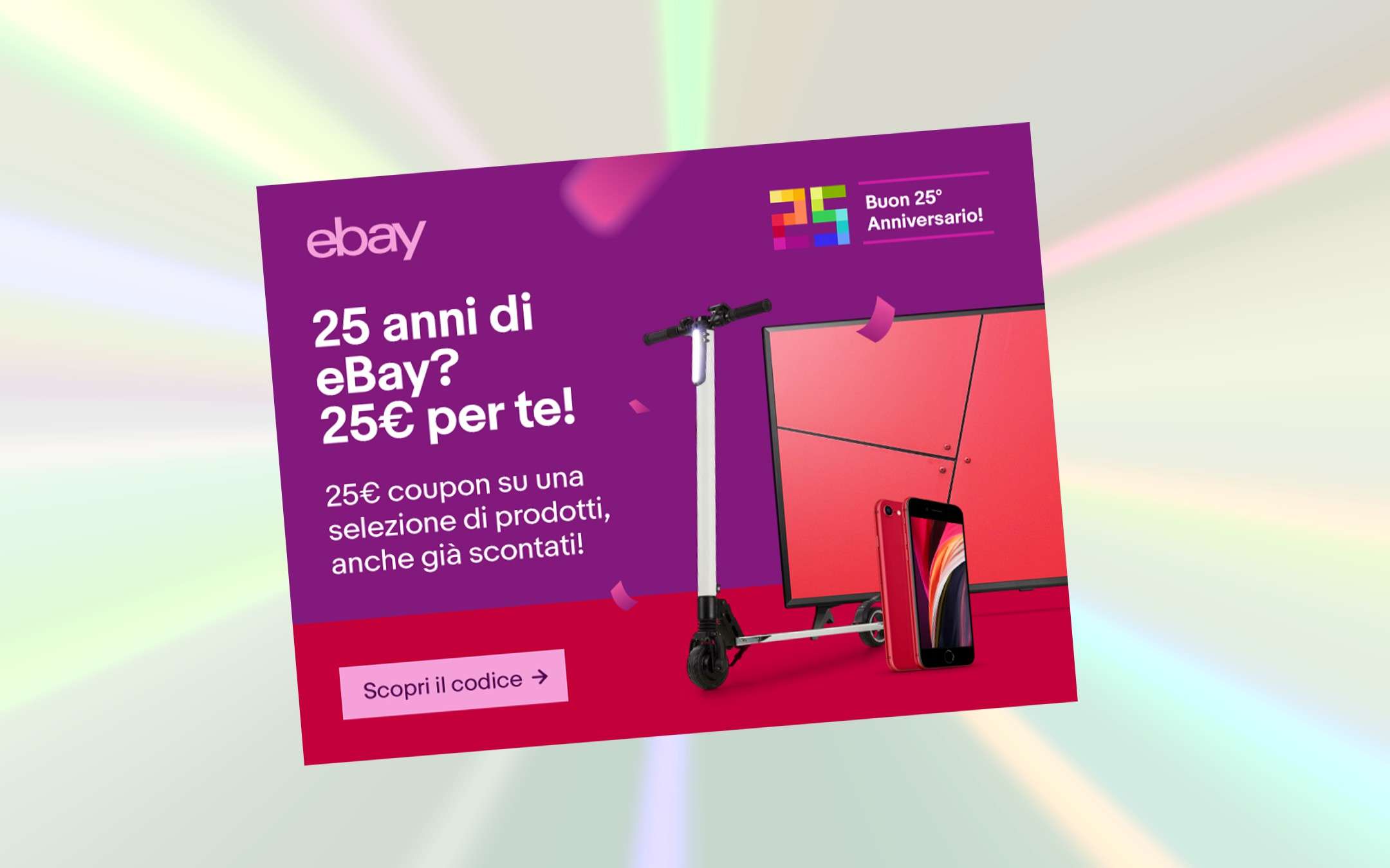 25 euros discount for eBay's 25 years