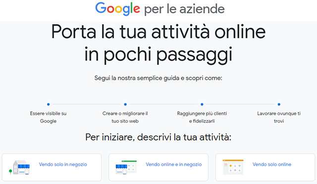 Le guide del sito Google per le aziende