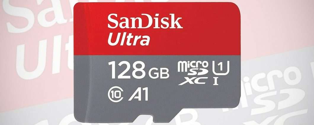 microSD SanDisk Ultra da 128GB al suo minimo storico (17€)