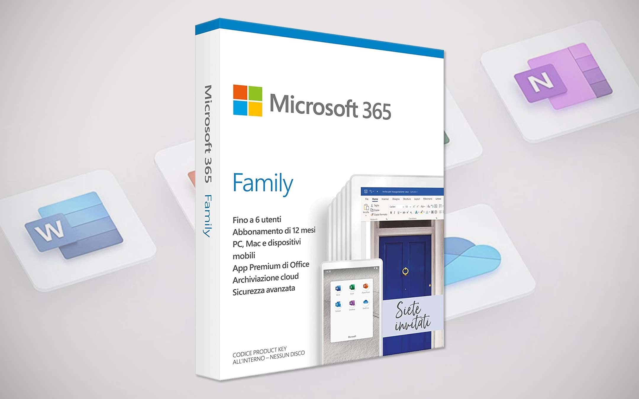 Microsoft 365 Family: -45% discount on the subscription Microsoft 365 Family: -45% discount on the subscription