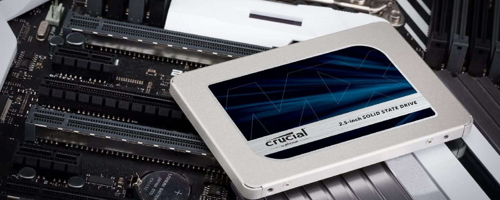 SSD Crucial MX500 1TB a meno di 100 euro su Amazon