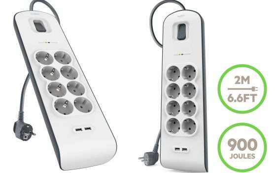 Ciabatta Belkin con 8 prese protette: sicura e scontata