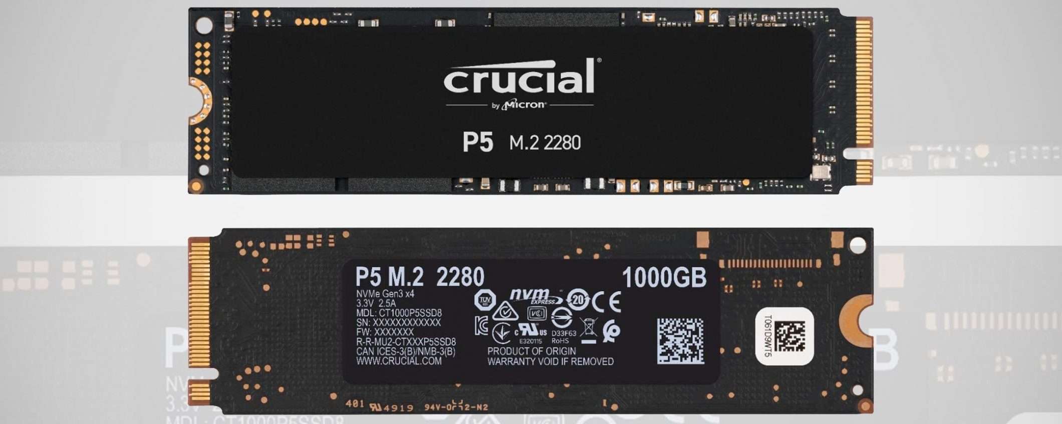 Prime Day: Crucial P5, SSD PCIe da 1 TB a -21%