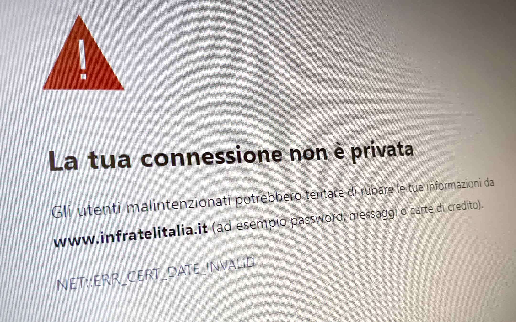 La Connessione Non è In Modalità Privata