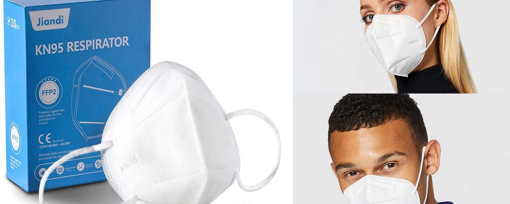 Mascherine protettive FFP2 in offerta su Amazon