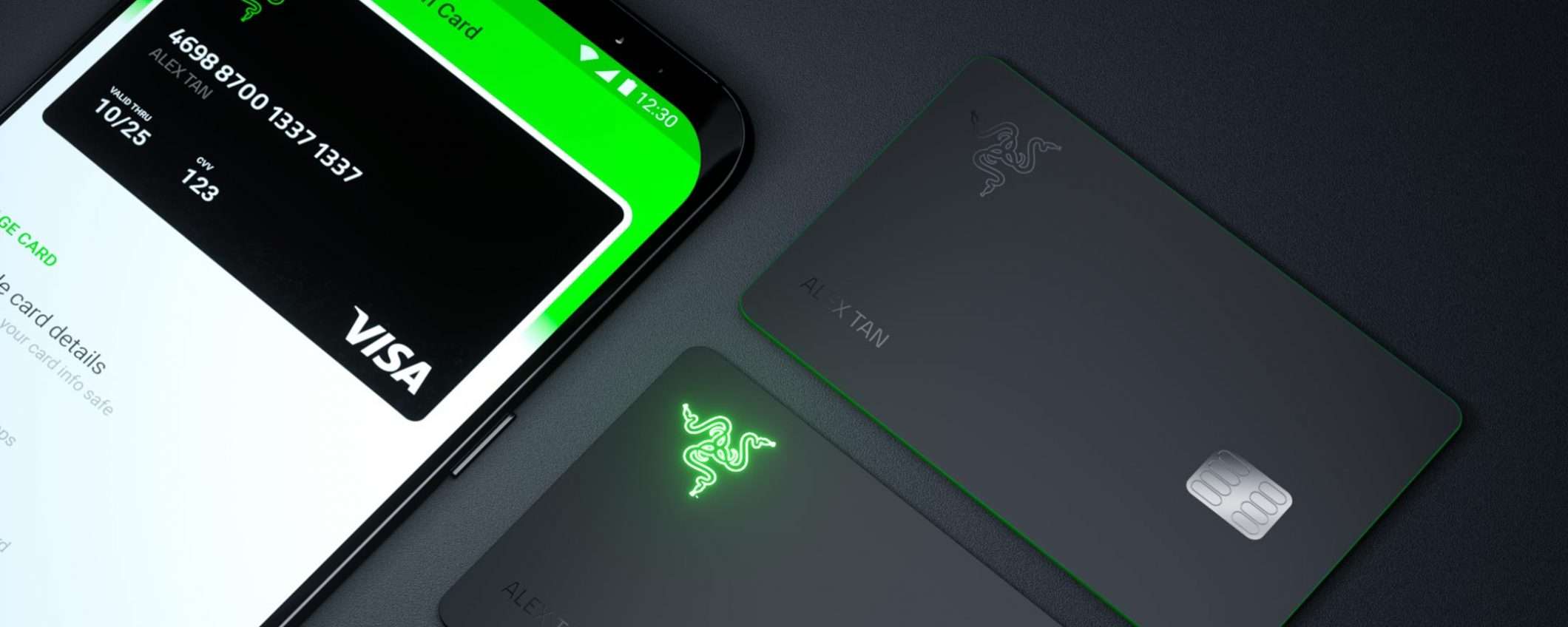 Razer ha la sua carta di credito (che si illumina)