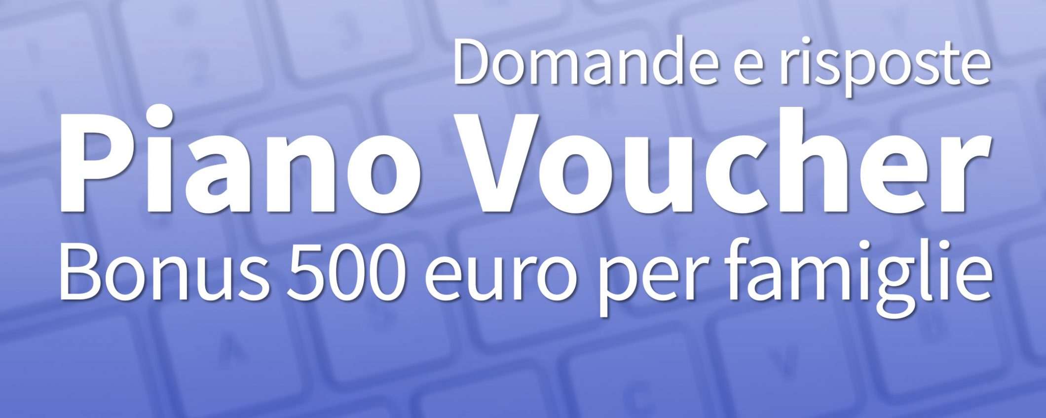 Bonus 500 euro PC e Internet: domande e risposte