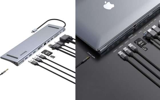 Hub USB-C 11 in 1 e docking station per Mac in super sconto