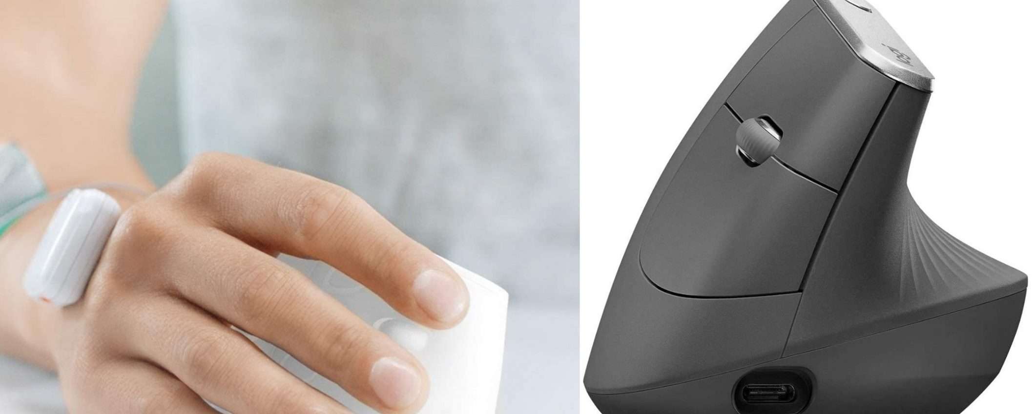 Logitech MX Vertical mouse a metà prezzo su Amazon