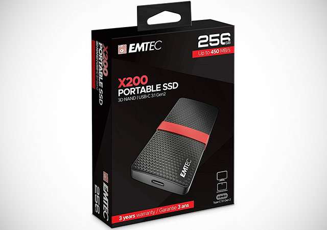 La SSD portatile di EMTEC da 256 GB