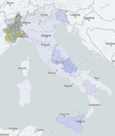 Mappa interattiva sulla banda ultralarga in Italia