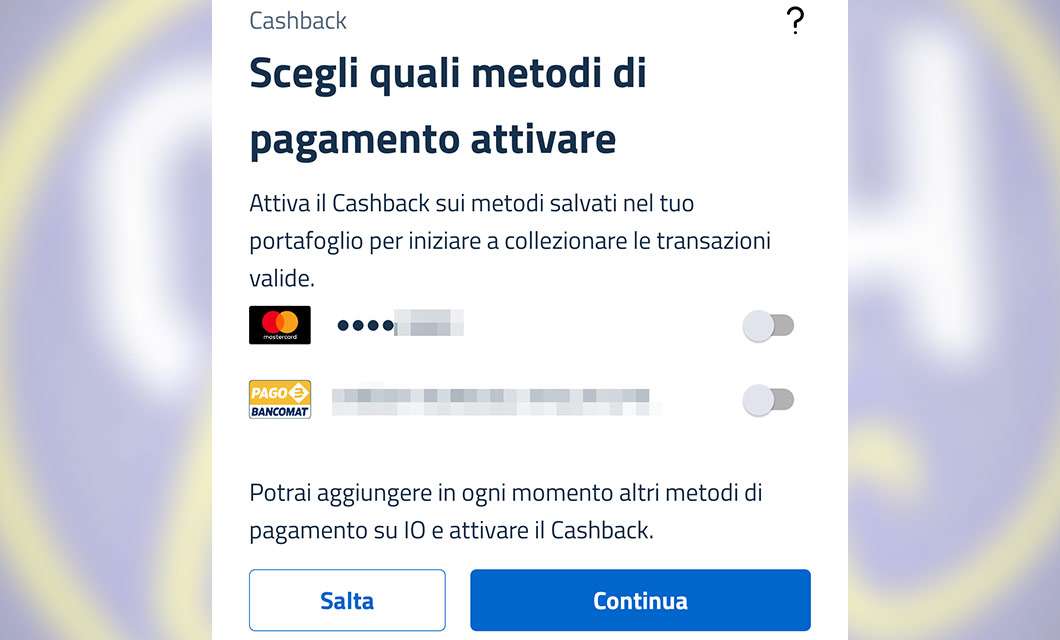 Cashback di Stato e app IO