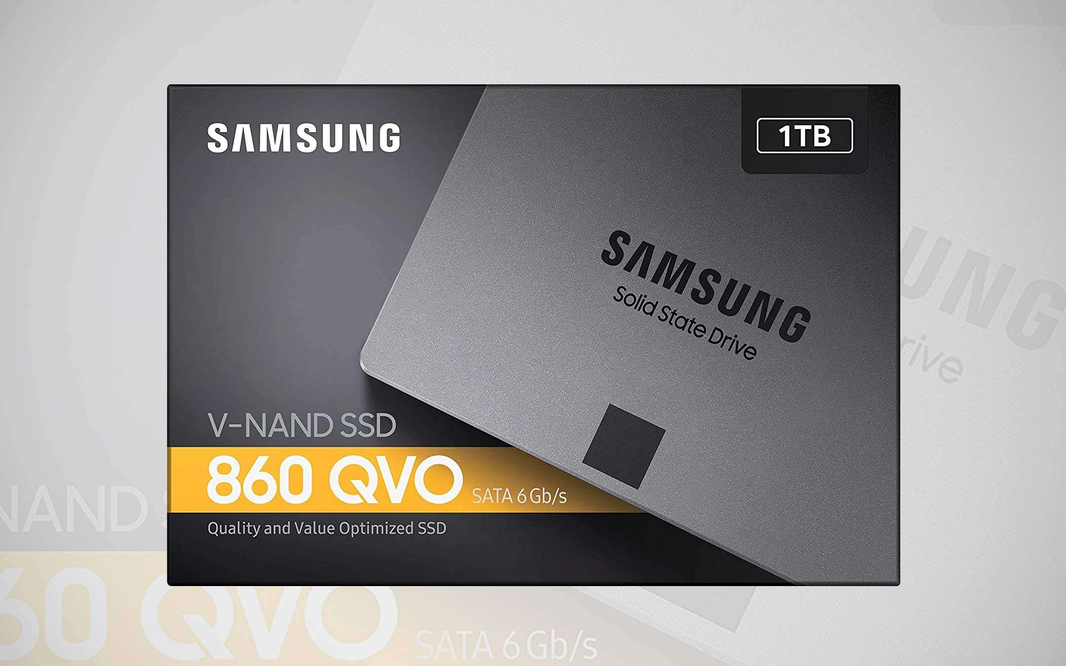 Samsung SSD 1 TB (860 QVO), discount -38%: a bargain