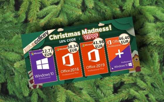 Sconti di Natale VIP-SCDKey: Windows 10 Pro a 12€