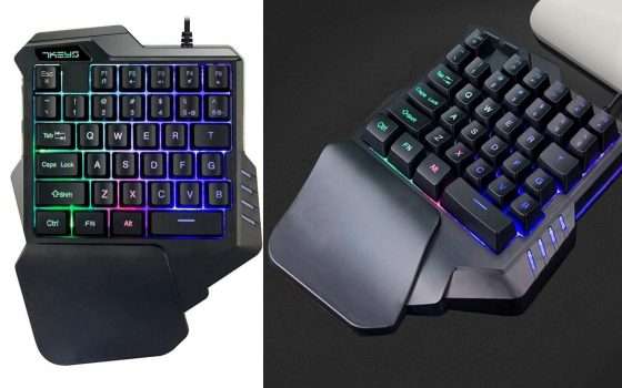 Tastiera ad una mano: ottima per il gaming e in offerta