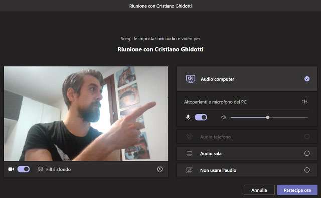 Microsoft Teams: nuove opzioni per audio e video