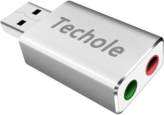 La scheda audio USB esterna di Techole