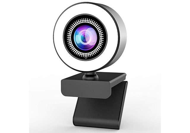 La webcam 2K con luce regolabile di OVIFM