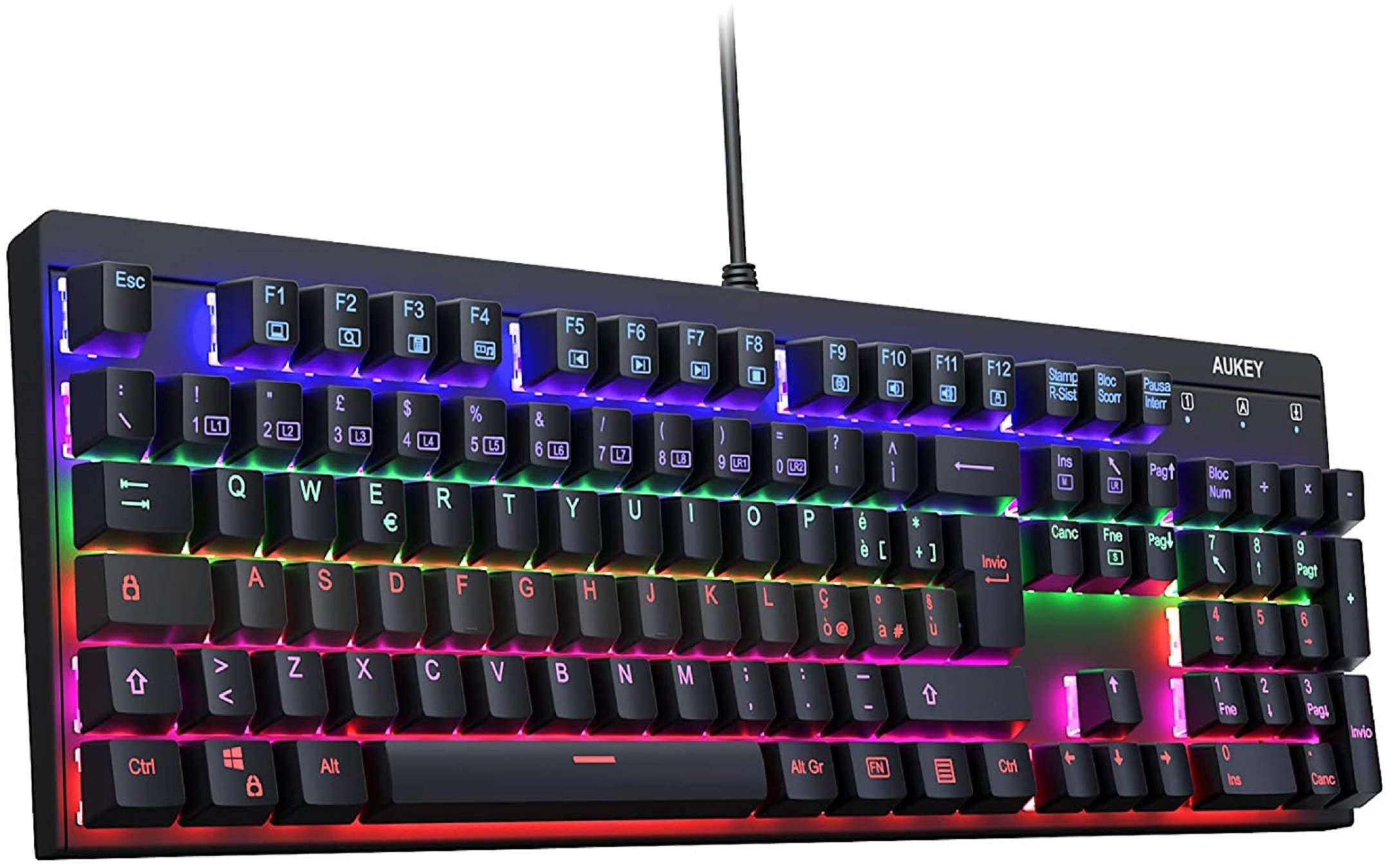 Tyenaza Tastiera Macro Programmabile 6 Tasti + Manopola – USB, Per Giochi, OSU E Scorciatoie Da Ufficio