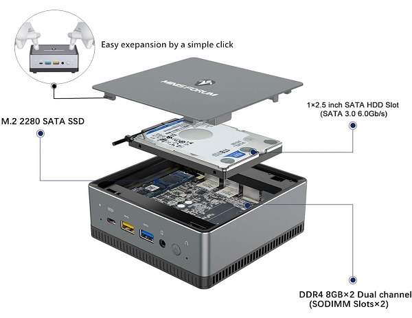 Mini PC Minis Forum UM250 - 1