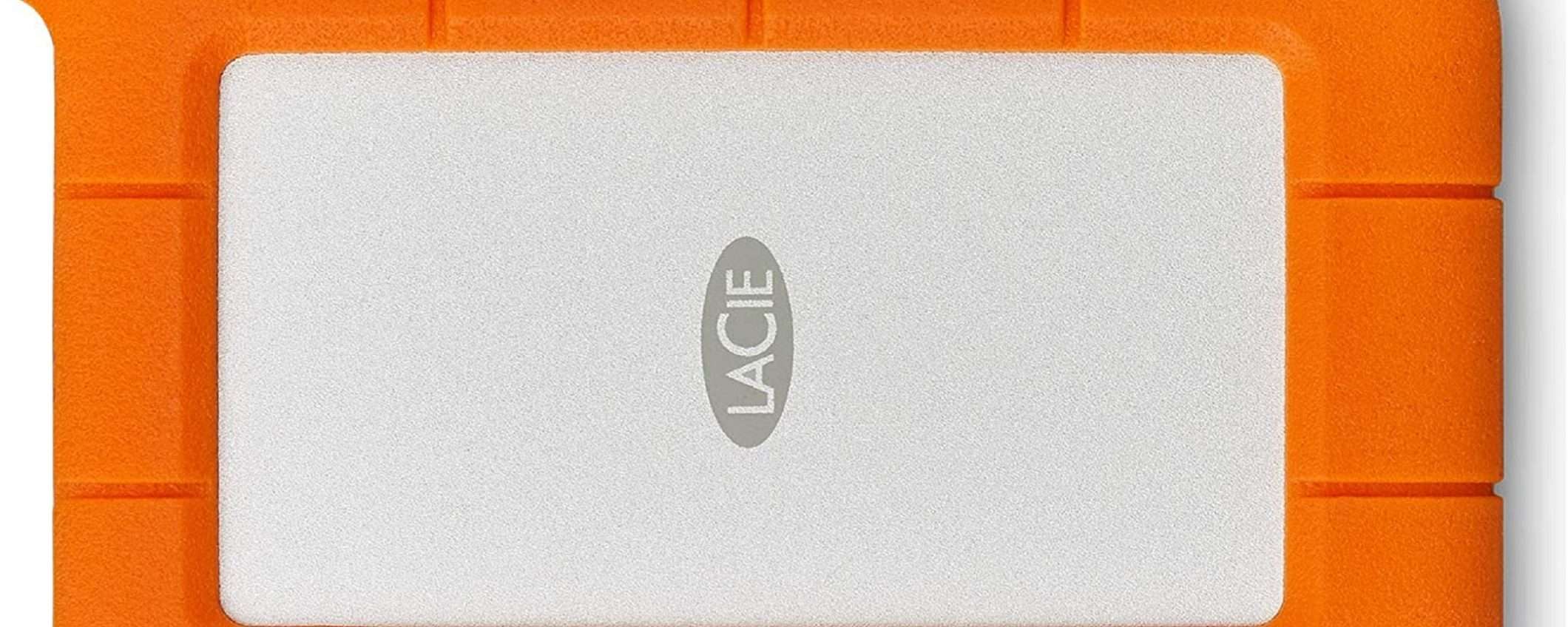HDD LaCie Rugged USB-C da 2TB al suo MINIMO STORICO