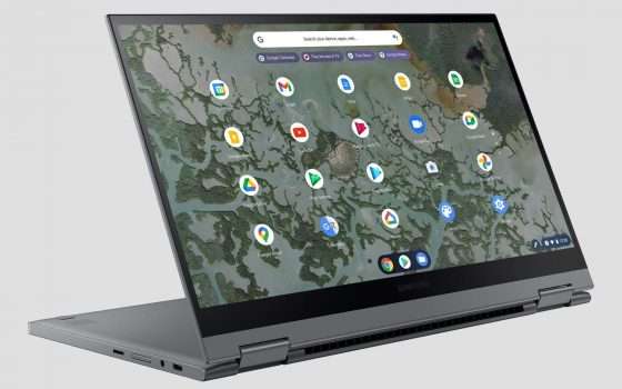 Samsung Galaxy Chromebook 2 con schermo QLED