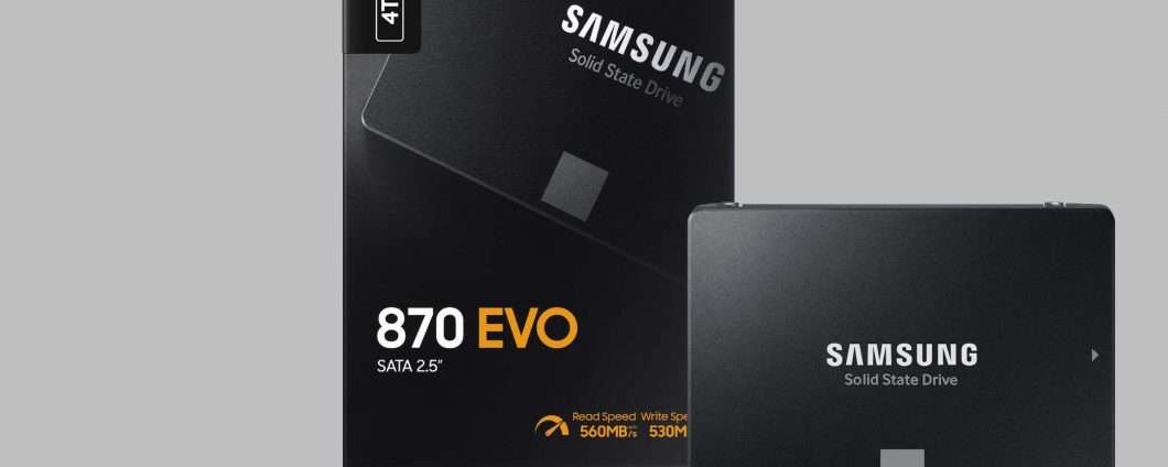SSD Samsung 870 EVO, lo sconto è l'occasione